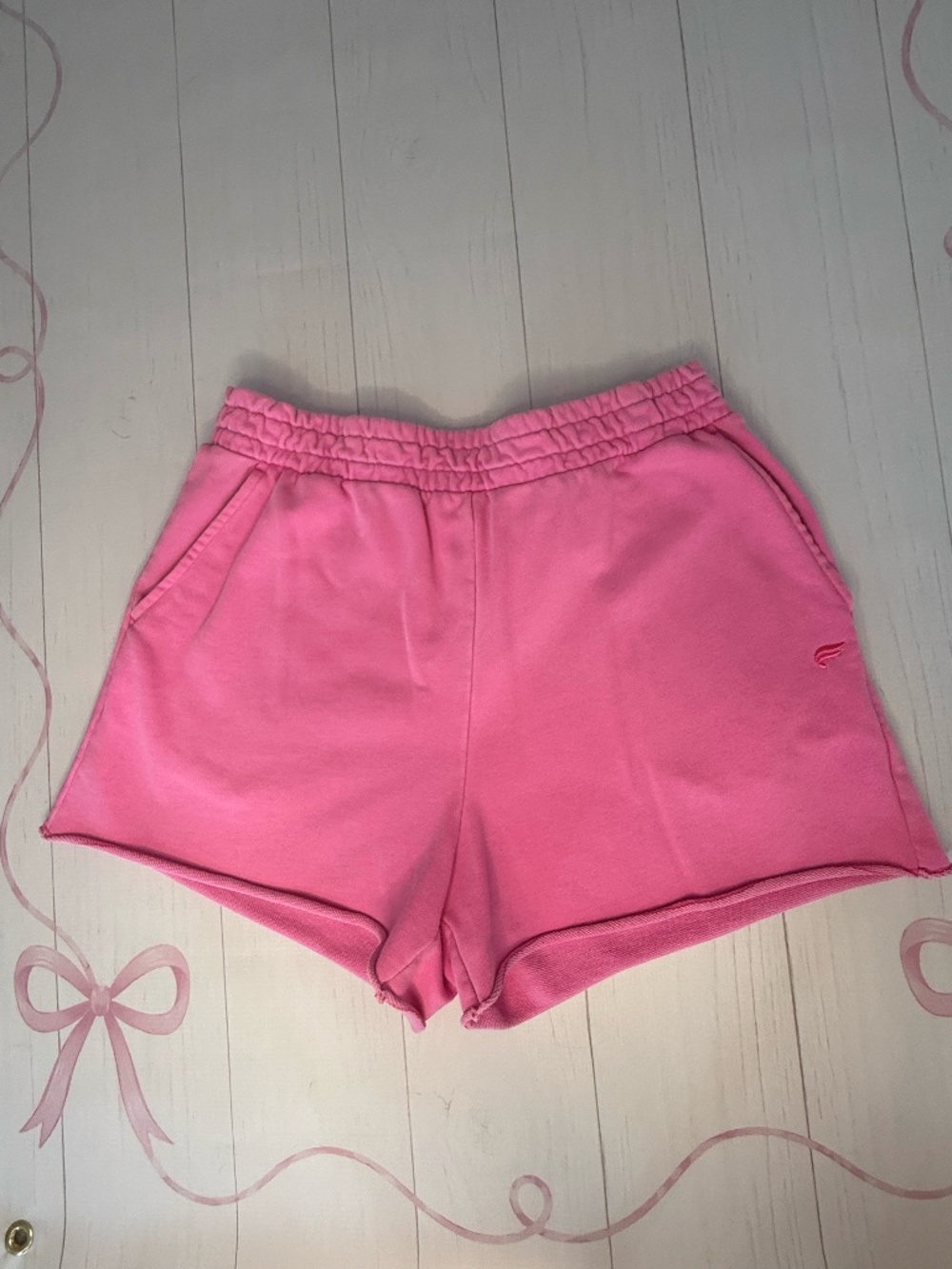 Fabletics Terry Sweatshort in Miami Neon Pink Size M